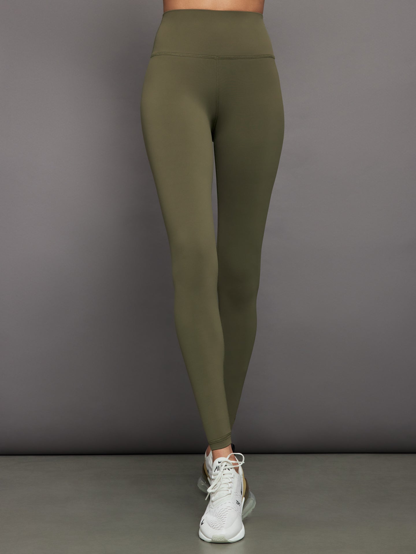 High Rise Full-Length Legging in Diamond Compression - Olive – Carbon38