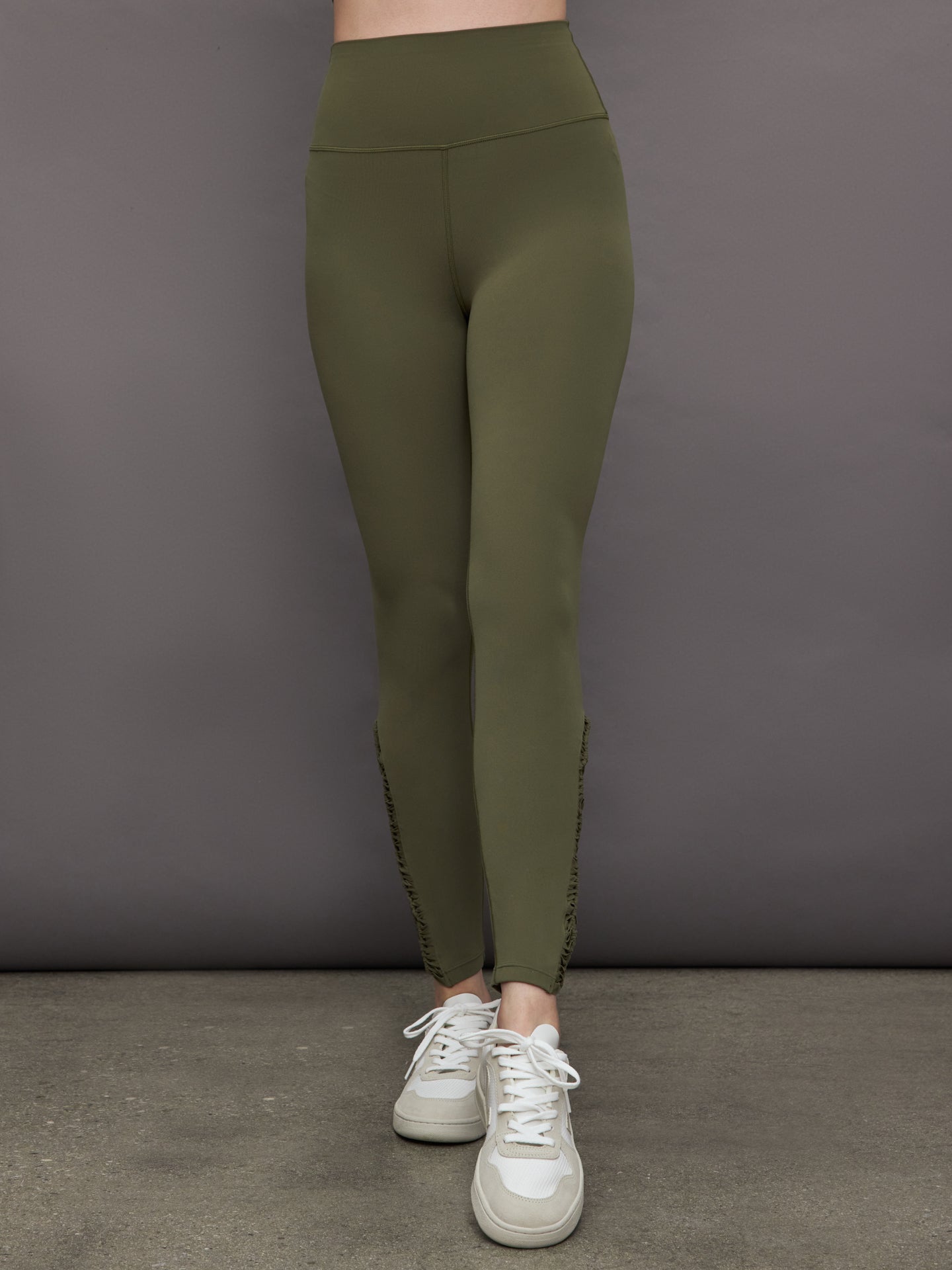 Crochet Legging in Melt Olive – Carbon38 - Main Image