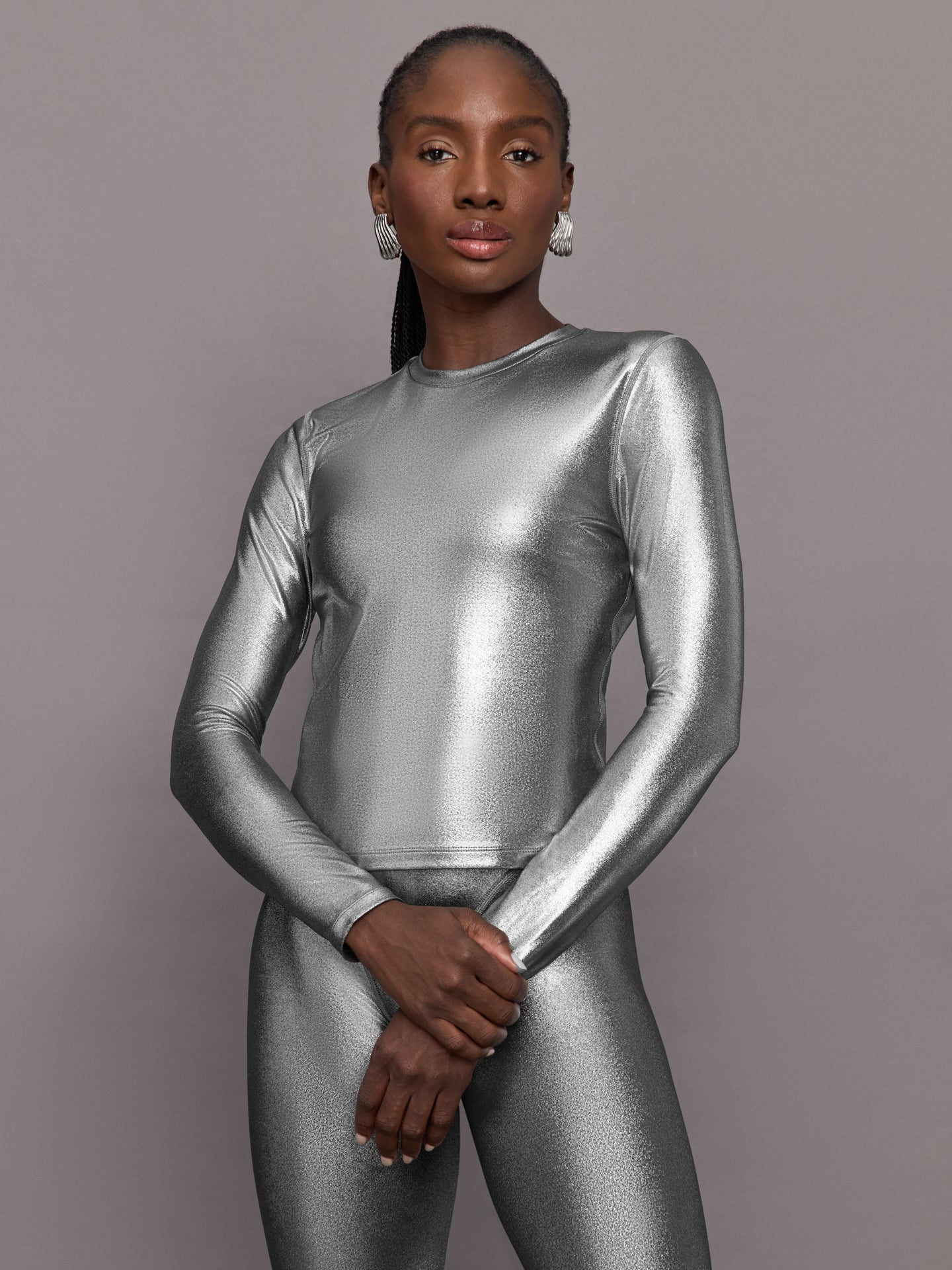 silver dress tops Silver Sequin Tops