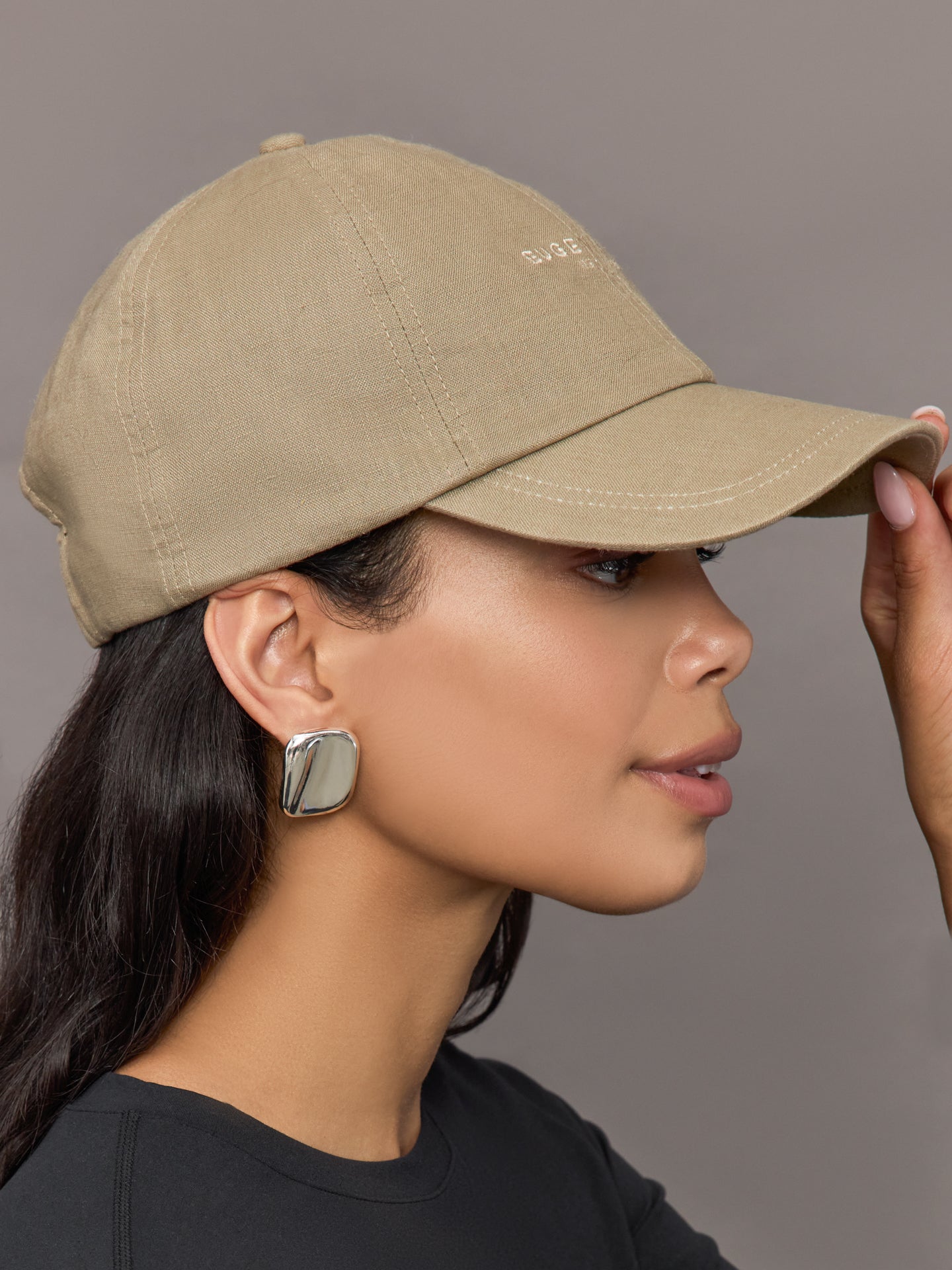 Lo Baseball Cap Khaki – Carbon38