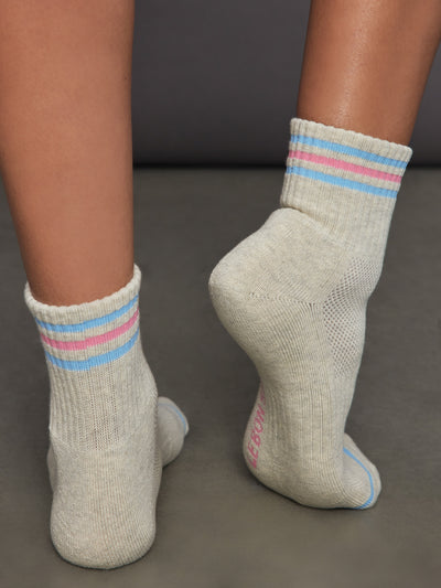 Girlfriend Socks - Bright Grey
