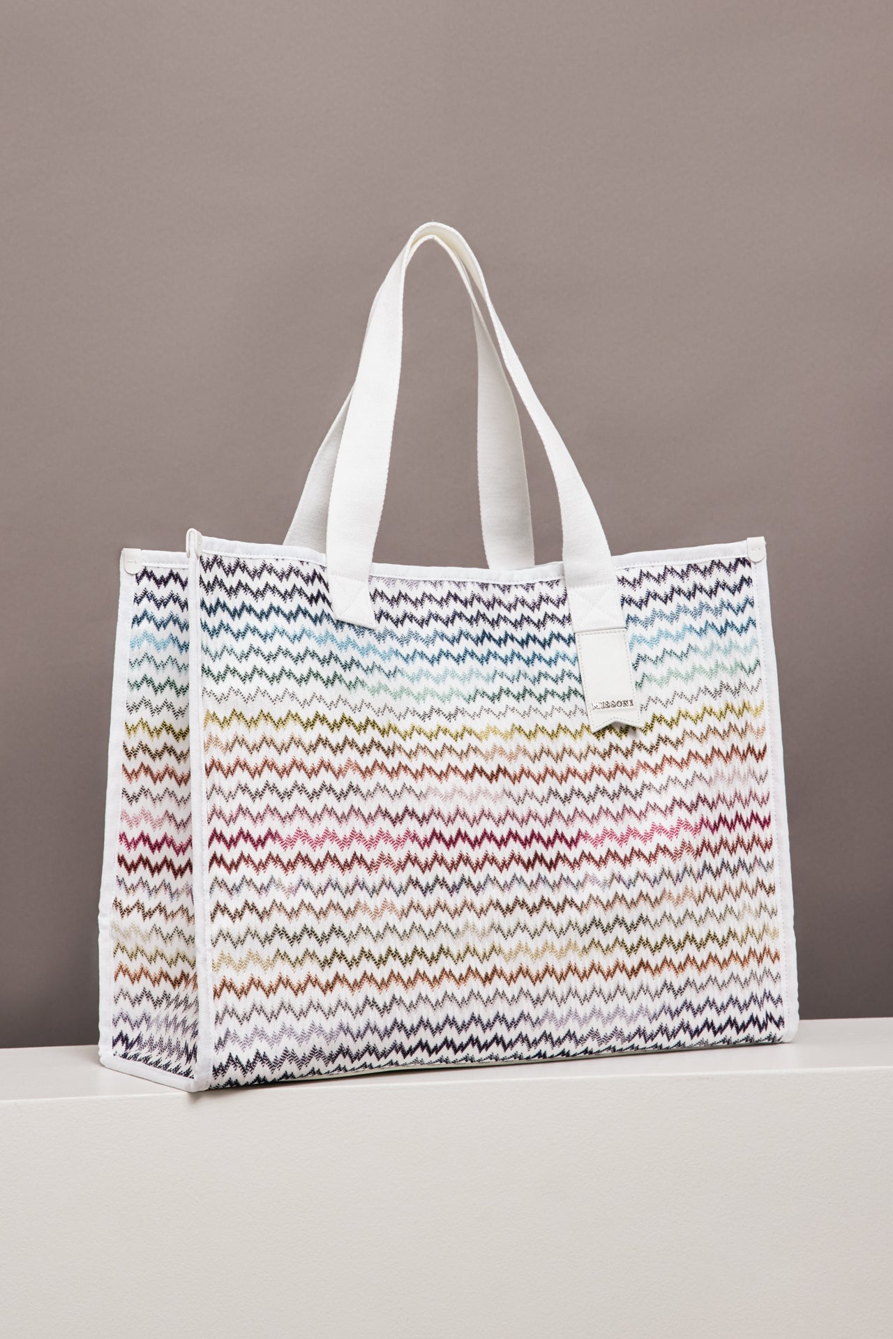 Base White Designer Shopping Bag