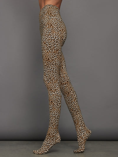 Legging W/ Footie - BB Leopard