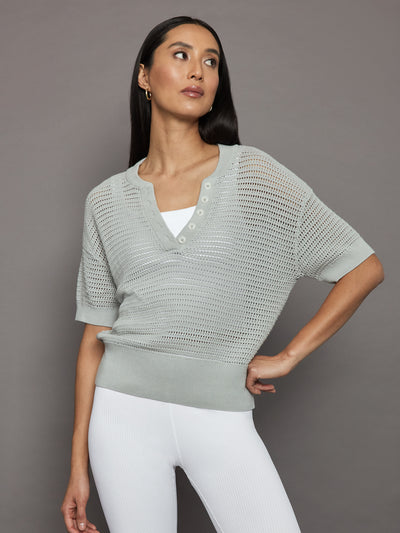 Calle Knit Top - Mirage Grey
