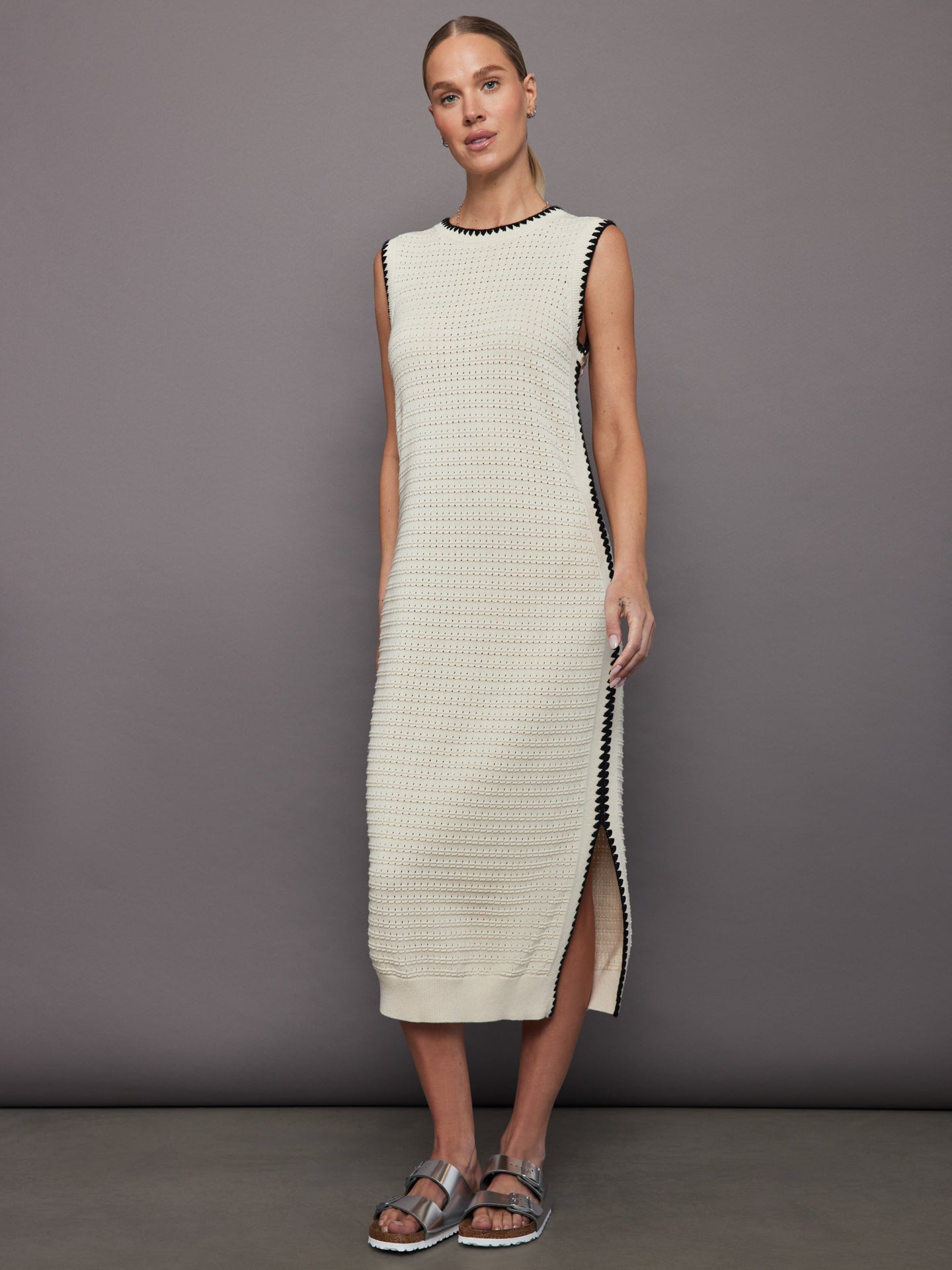 Dwight Tank Midi Dress - Birch Carbon38 Dwight Tank Midi Dress - Birch Carbon38