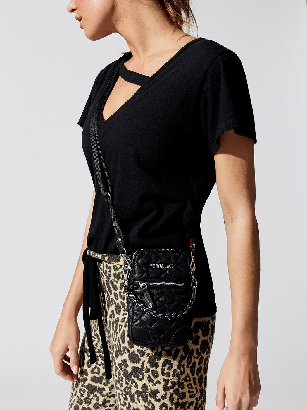 Micro Crosby Bag in Black W Silver Hardware – Carbon38