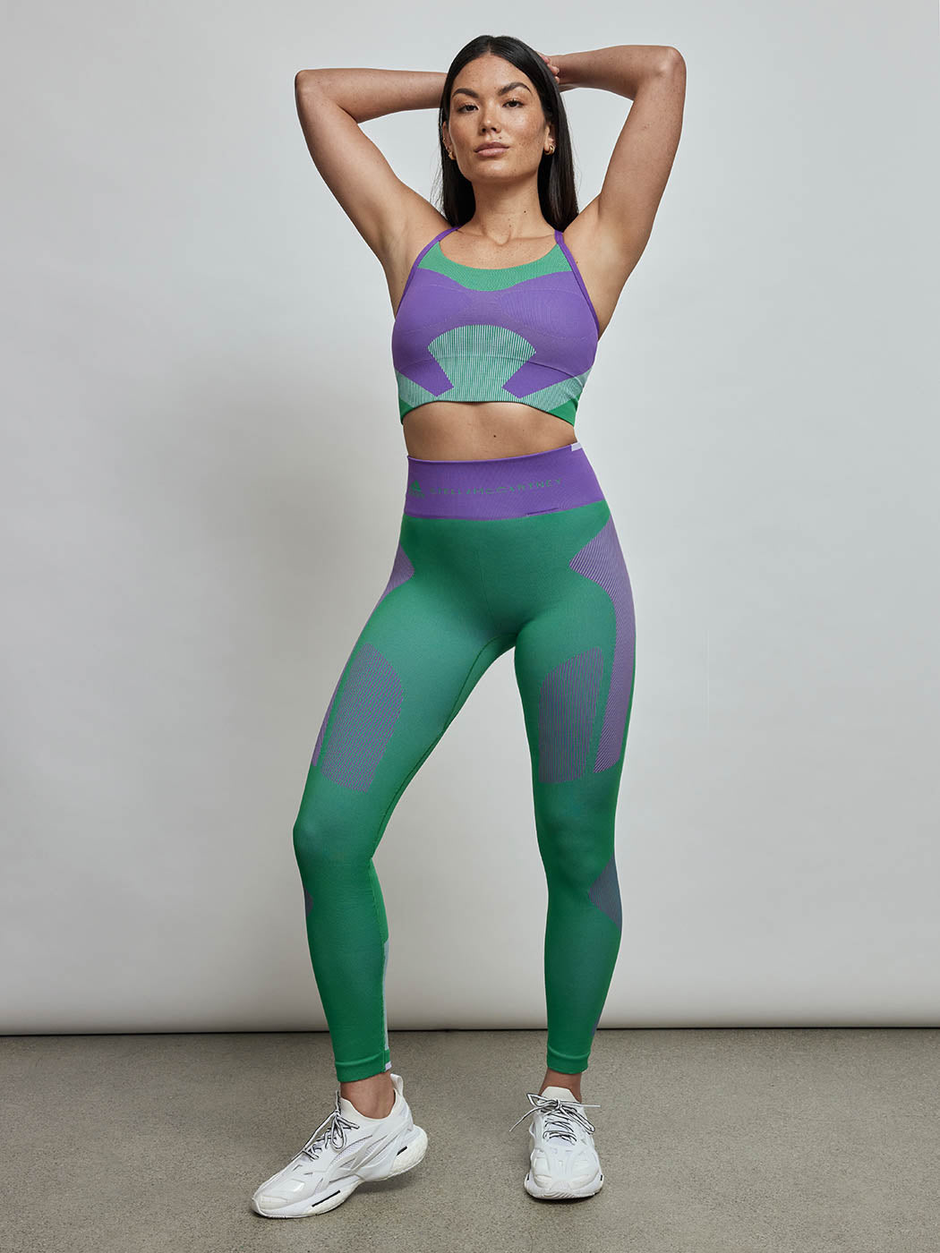 adidas adidas by Stella McCartney TrueStrength Seamless Medium-Support Yoga Sports  Bra - Green