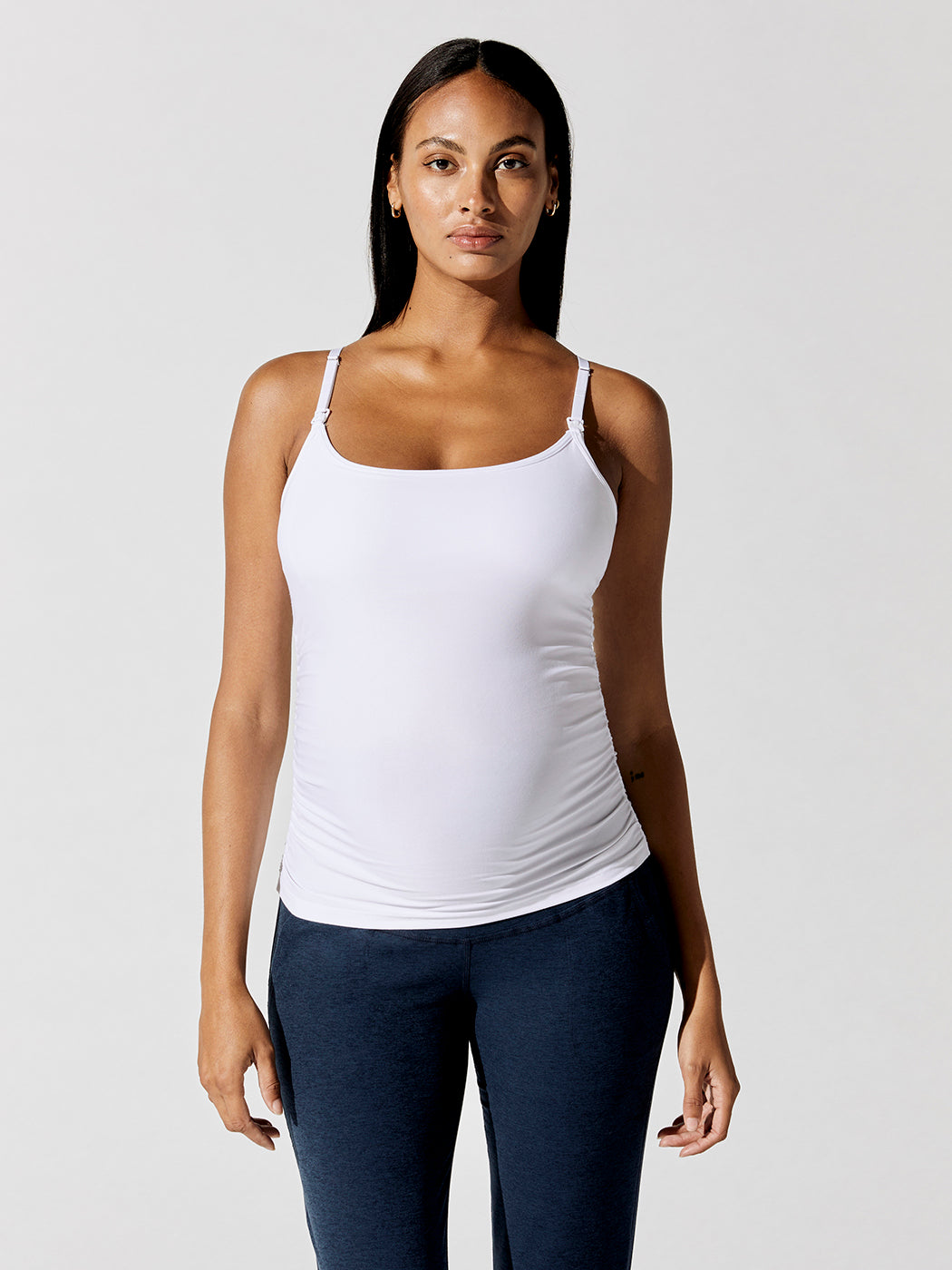 Ribbed Cami Tank Tops in White – Carbon38