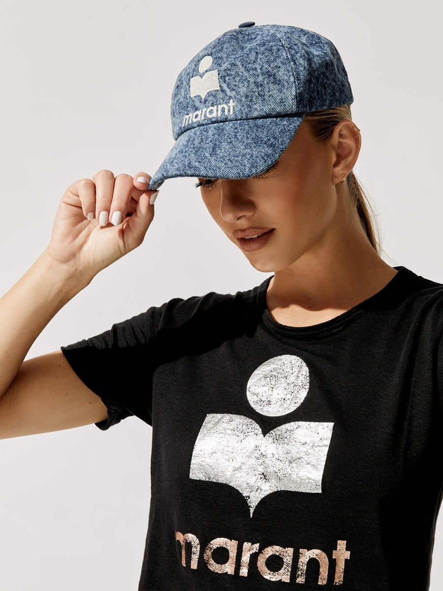 Isabel Marant Unisex Blue Tyron Cap Isabel Marant Blue Tyron Denim Cap Isabel Marant main image 2