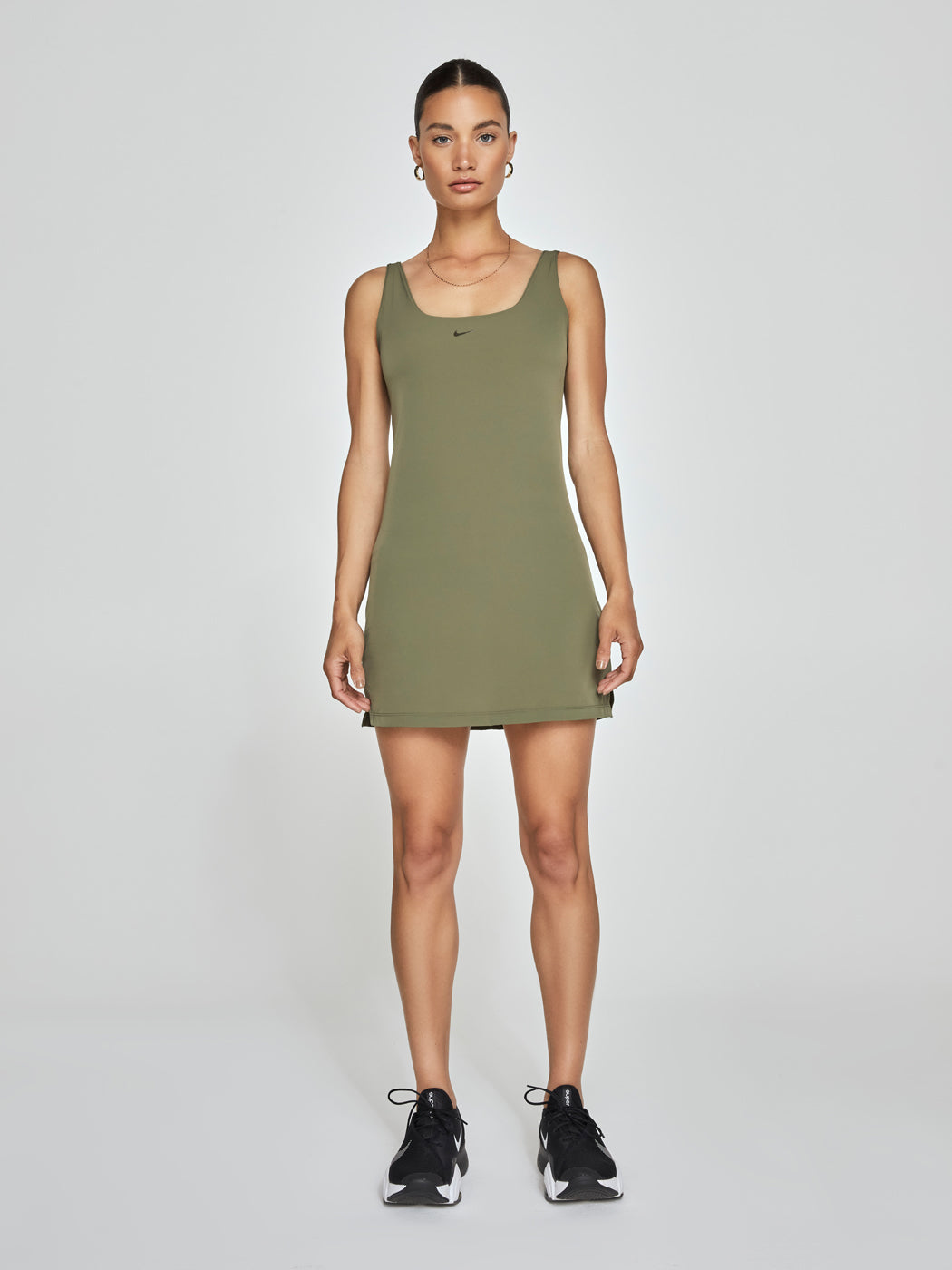Nike Bliss Luxe Dress - Medium Olive/Clear Carbon38 Nike Bliss Luxe Dress - Medium Olive/Clear Carbon38