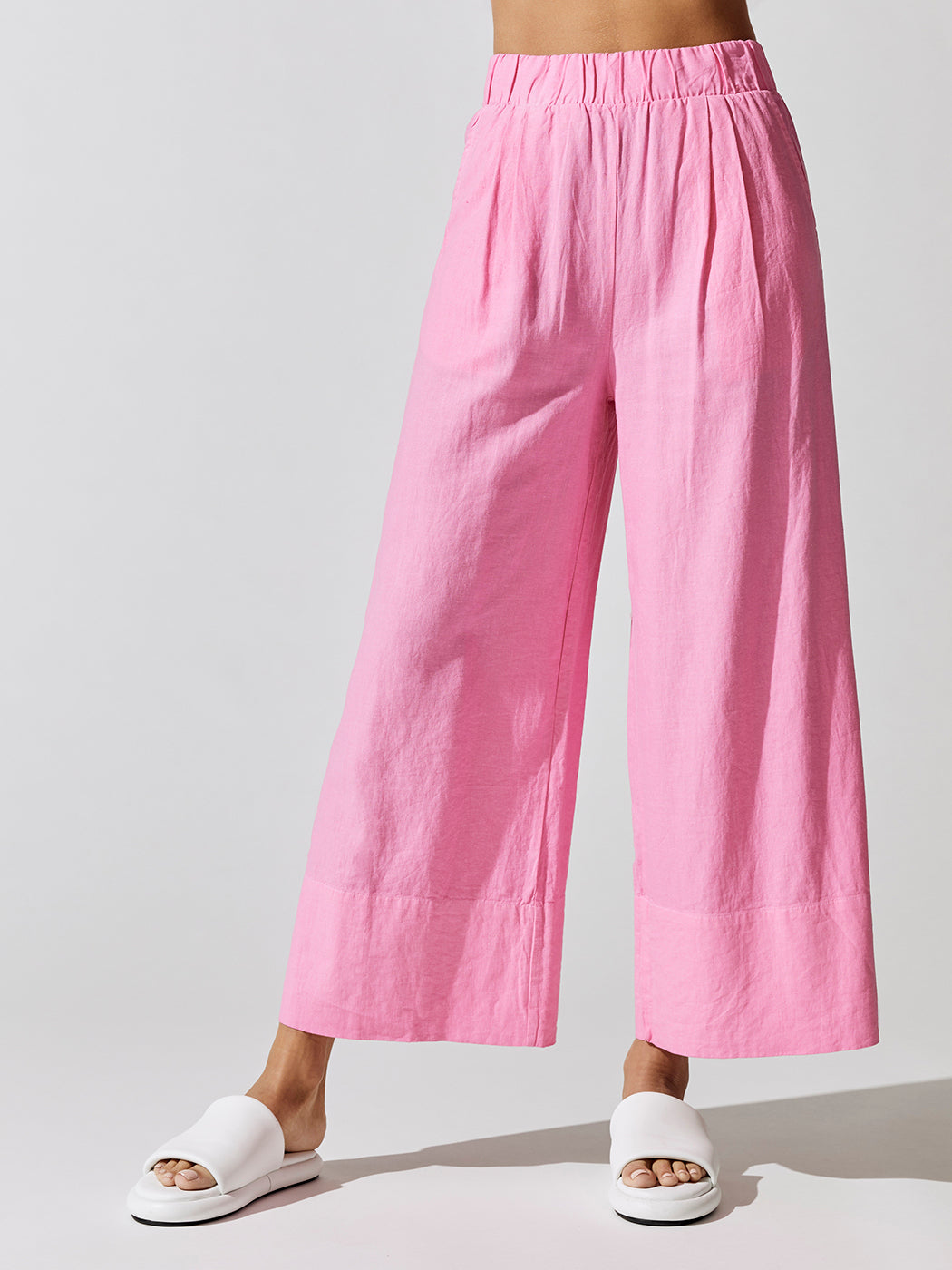 Pink Candy Linen Pants