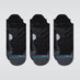 Run Tab St 3 Pack Socks - Black