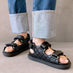 Hook-Loop Sandal - Black