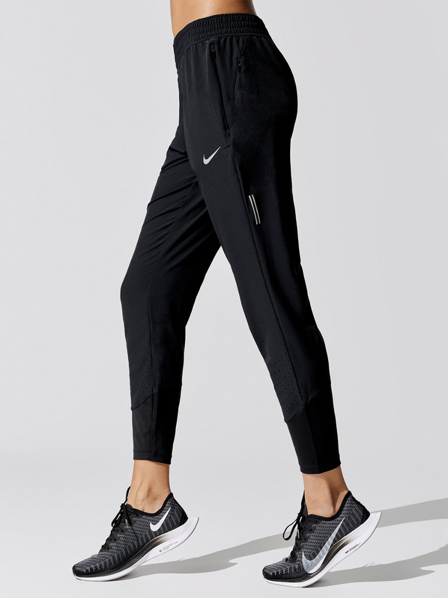 Nike Men's Flex Swift Running Pants (Black/Sail, L) : : Fashion