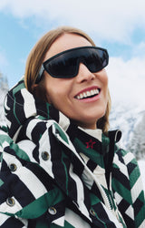 Cortina Ski Parka - Waffle Print - Green