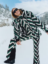 Cortina Ski Parka - Waffle Print - Green