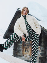 Chalet Merino Wool Knitted Pant - Waffle Print - Green