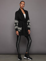 Shiloh Southwestern Cardi - Black