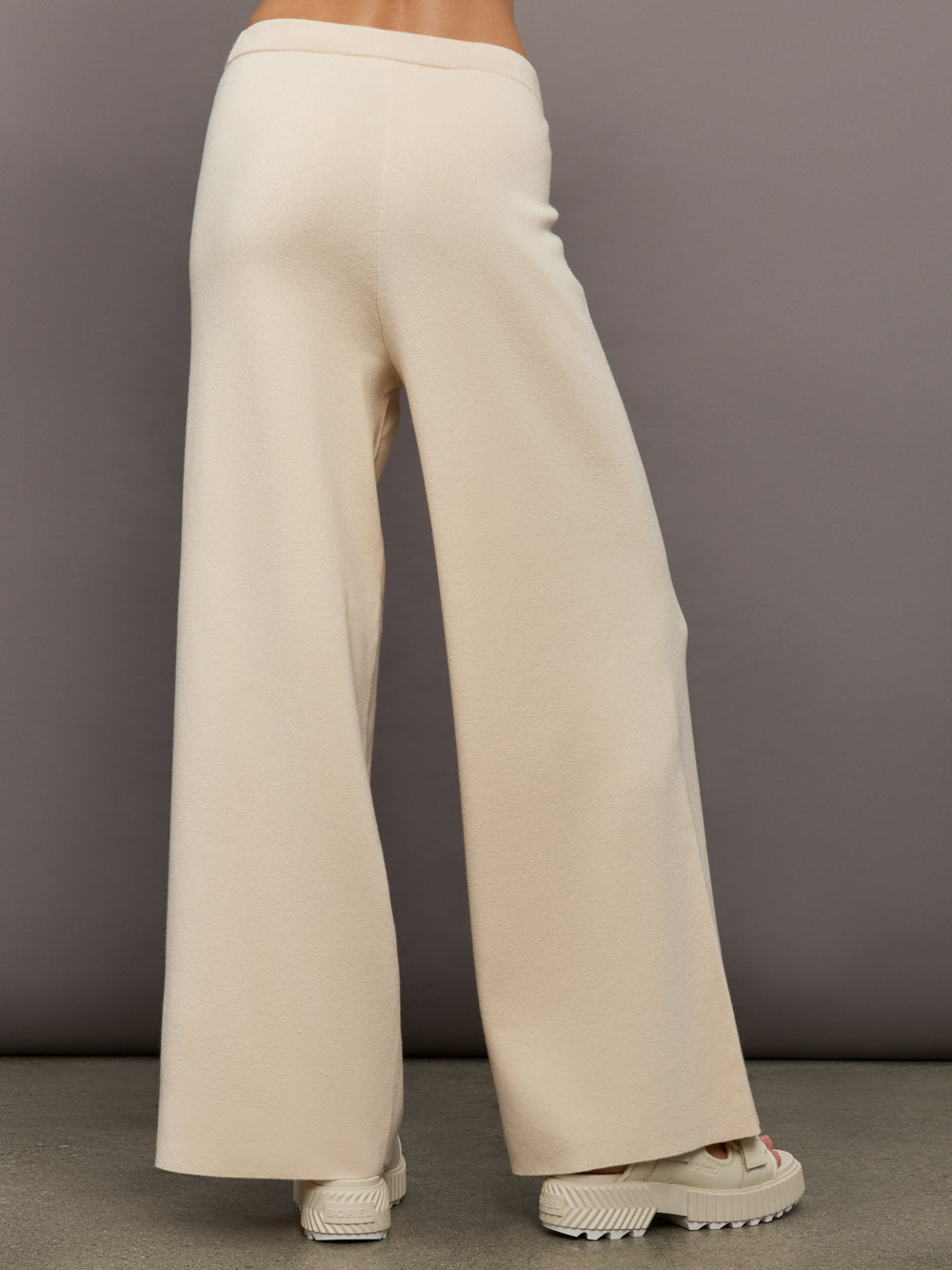 Megan Wide Leg Pants - Sand Dollar