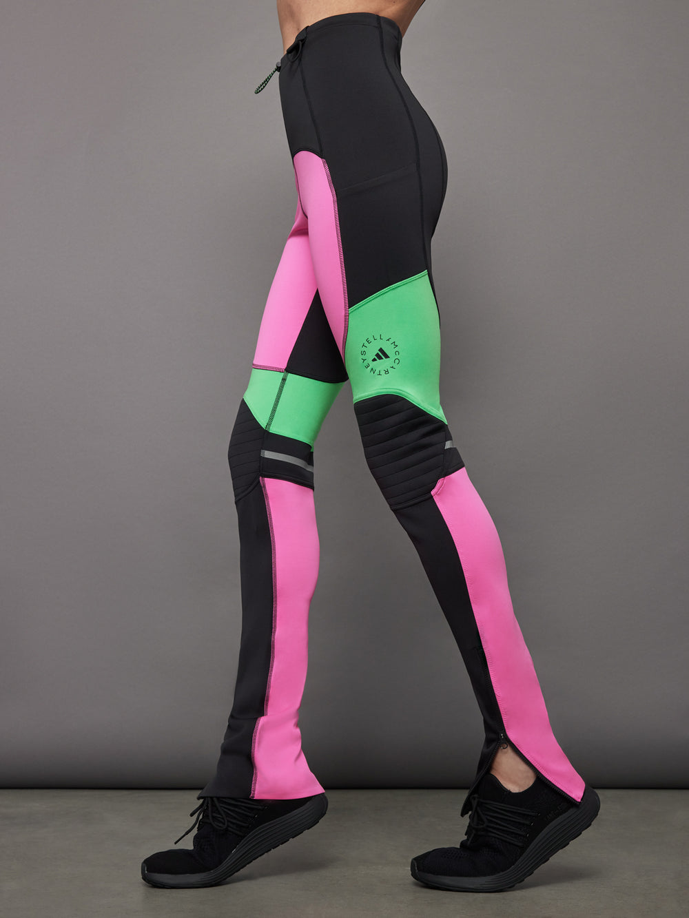 adidas by Stella McCartney ASMC - Leggings - black/screaming pink