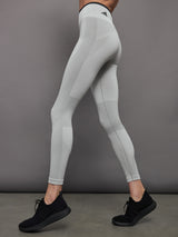 TrueStrength Seamless Yoga 7/8 Tight - MGH SOLID GREY/WHITE-BLACK