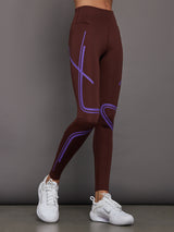 aSMC TruePace Running Leggings - bitter chocolate-smc