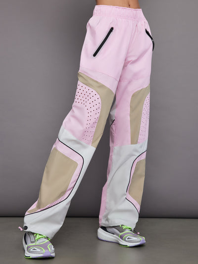 adidas by Stella McCartney Woven Trackpant - True Pink/Trace Khaki/Chalk Pearl