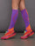 adidas by Stella McCartney High Socks - Shock Purple/Signal Orange Mel/Active Orange