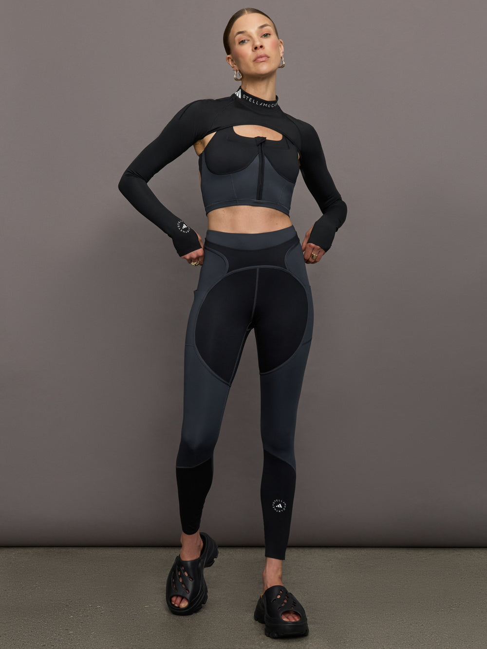 aSMC Mock Neck Sleeves - Black