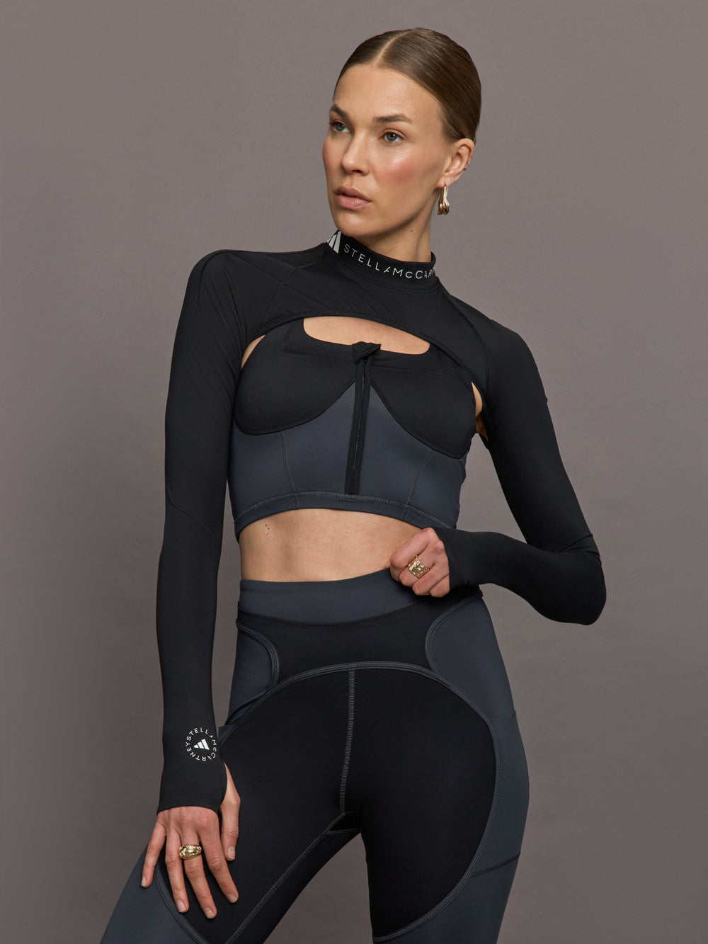 aSMC Mock Neck Sleeves - Black