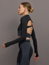 aSMC Mock Neck Sleeves - Black