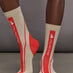 aSMC Crew Socks - Desert Sand-Smc/Active Red/White