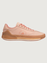 Court Boost Performance Tennis Shoe in Soft Powder, side view.