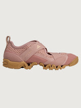 Sportswear X ballerina training shoe in Brown Mauve, side view.
