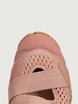 Sportswear X ballerina training shoe in Brown Mauve, close-up toe detail.