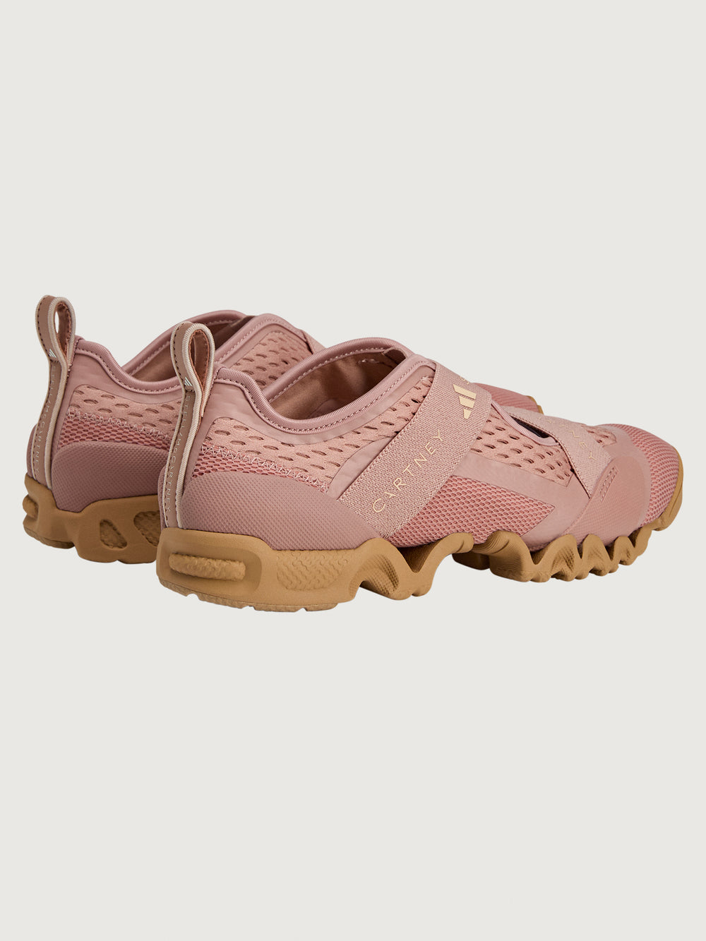 Sportswear X ballerina training shoe in Brown Mauve, angled back view.