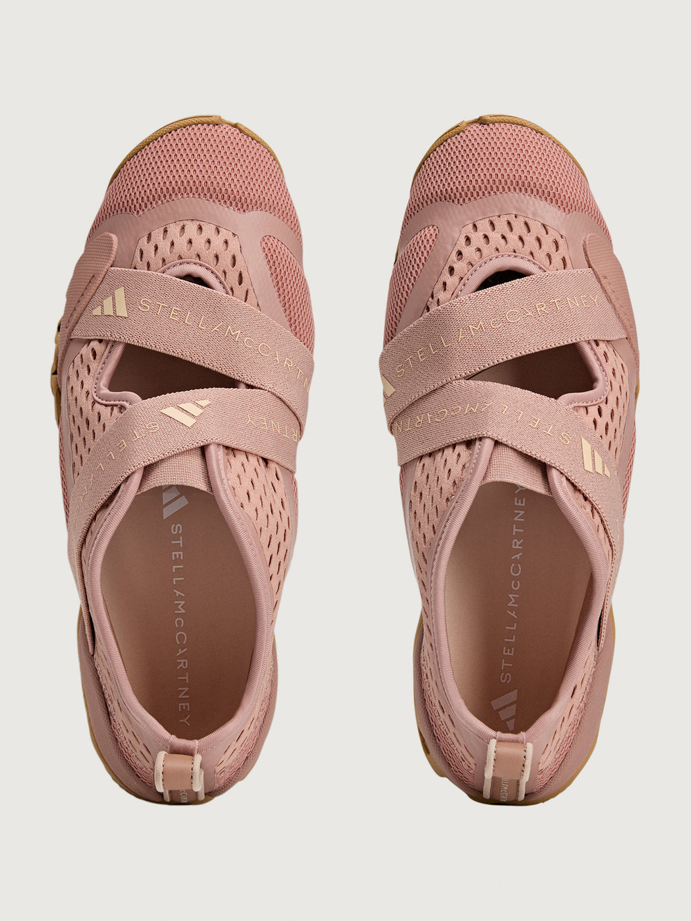 Sportswear X ballerina training shoe in Brown Mauve, top view.