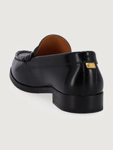 Terrane Black Leather Loafers - Black