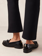 Terrane Black Leather Loafers - Black