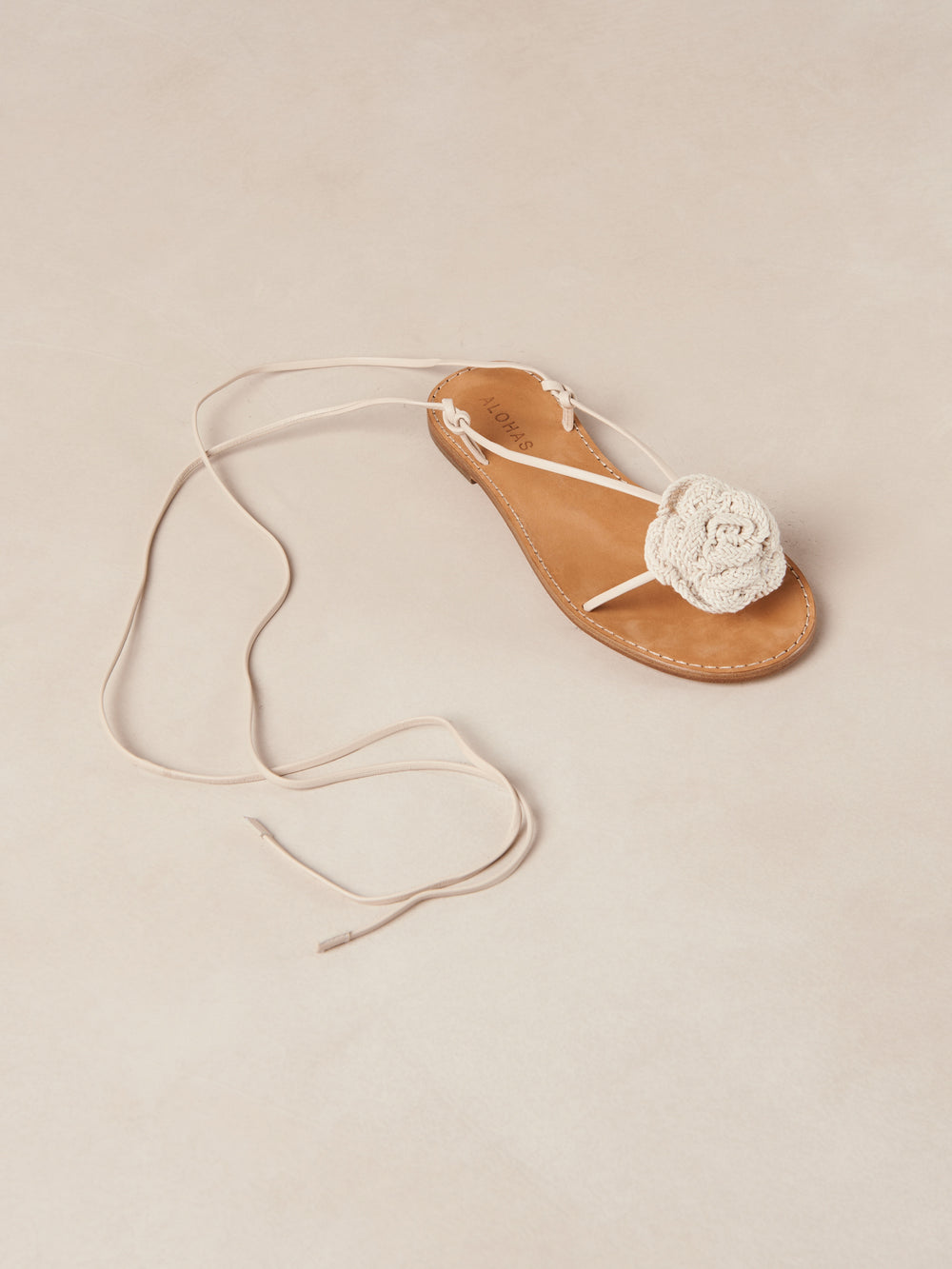 Jakara Leather Sandals - Cream