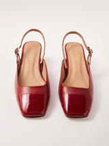 Lindy Bliss Red Leather Pumps - Red