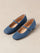 Por Do Sol Denim Ballet Flats - Denim Blue