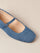 Por Do Sol Denim Ballet Flats - Denim Blue