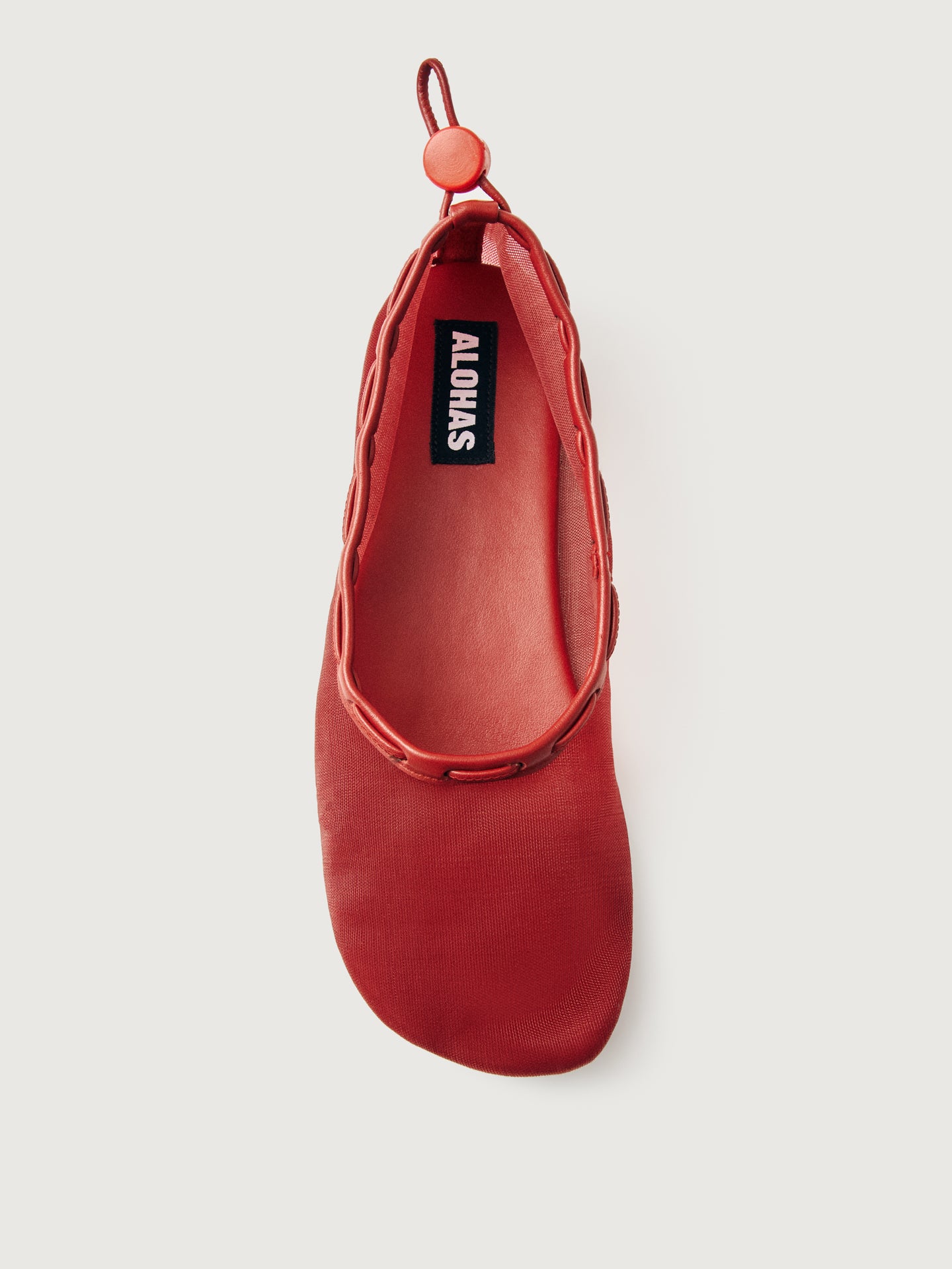 Gill Mesh Ballet - Red Mesh Leather – Carbon38