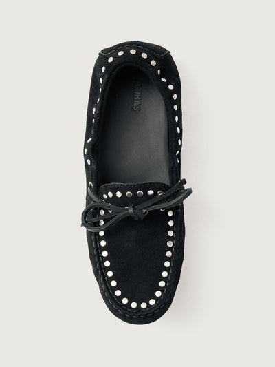 Calla Suede Studs - Black