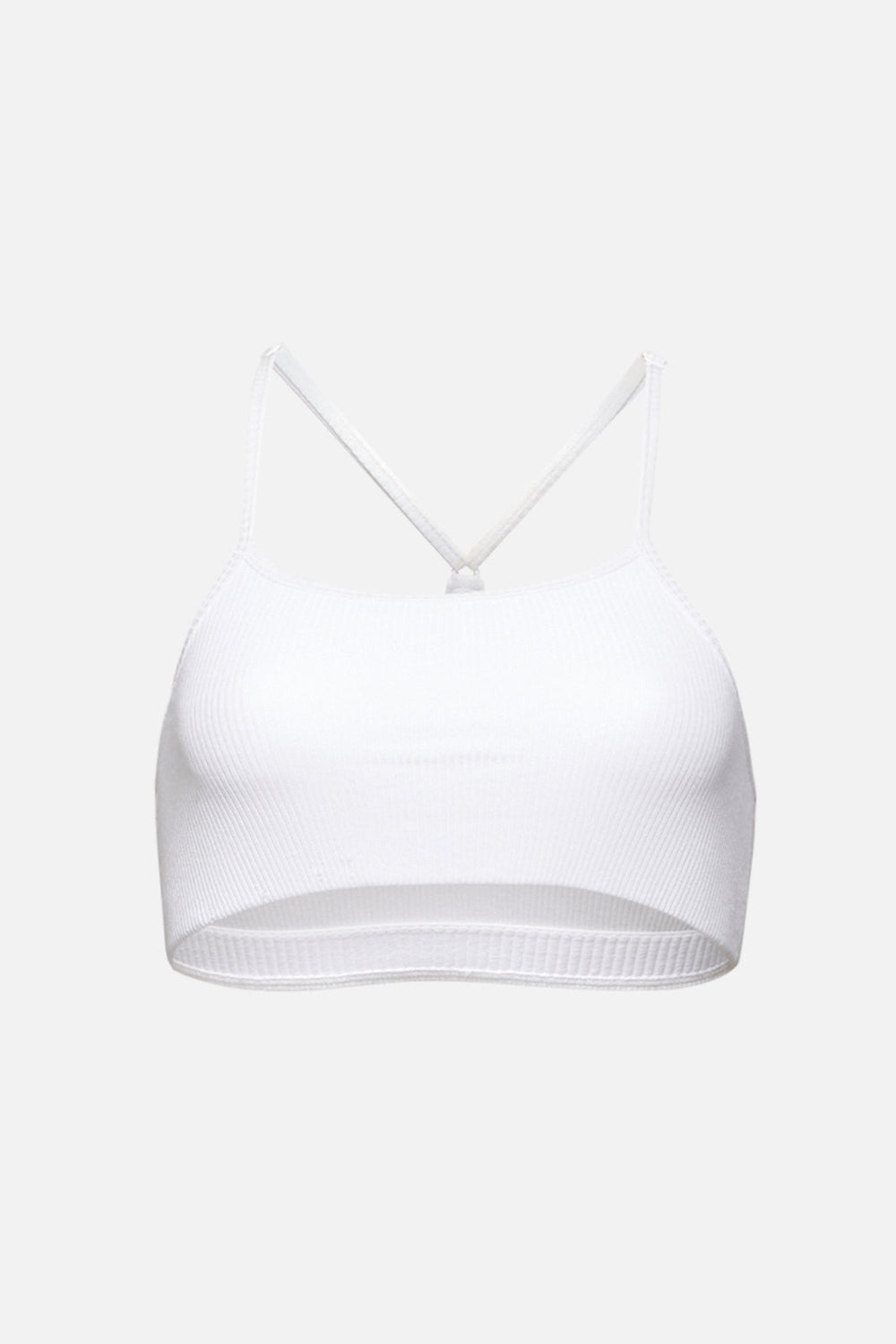 Rivington Ribbed Bra - White