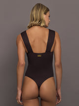 One-piece Swimsuit - Brown