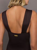 One-piece Swimsuit - Brown