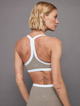 SPACEDYE OUTLINES BRA - BIRCH/CLOUD WHITE