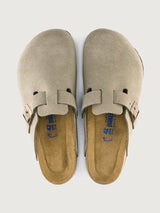 Boston Clog - Taupe Suede